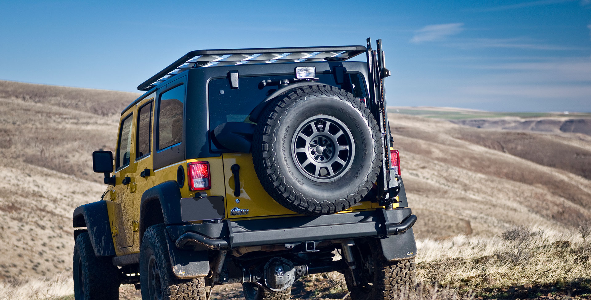 JK Rear Bumper / Tire Carrier - American Expedition Vehicles - AEV