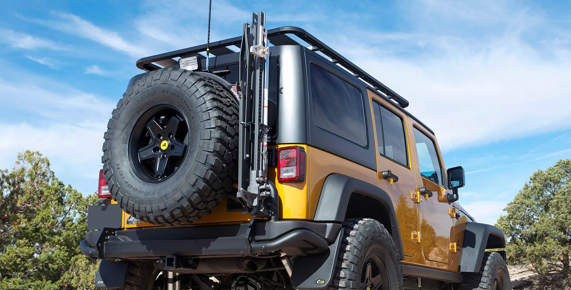 JK Rear Bumper / Tire Carrier - American Expedition Vehicles - AEV