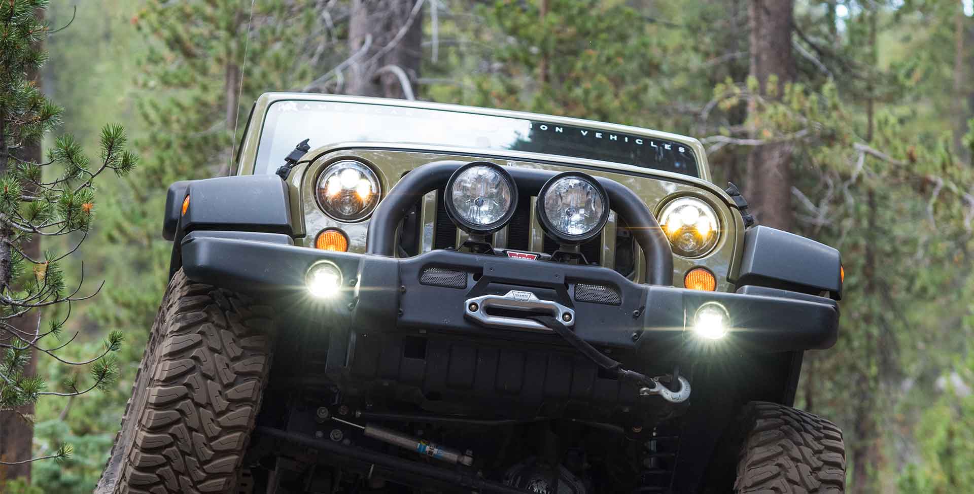 JK Premium Front Bumper - American Expedition Vehicles - AEV