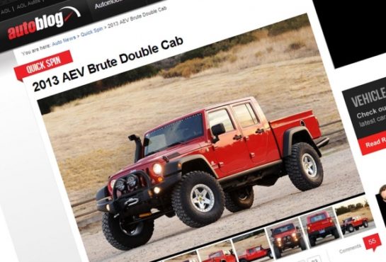 AutoBlog.com Reviews the 2013 AEV Brute Double Cab 1