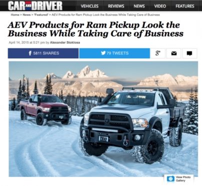 Car and Driver: AEV Ram Products