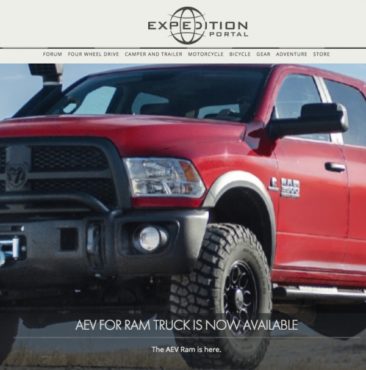 Expedition Portal: AEV For Ram Truck Now Available