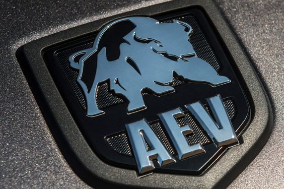AEV badge attached to AEV Recruit, based on Ram 1500