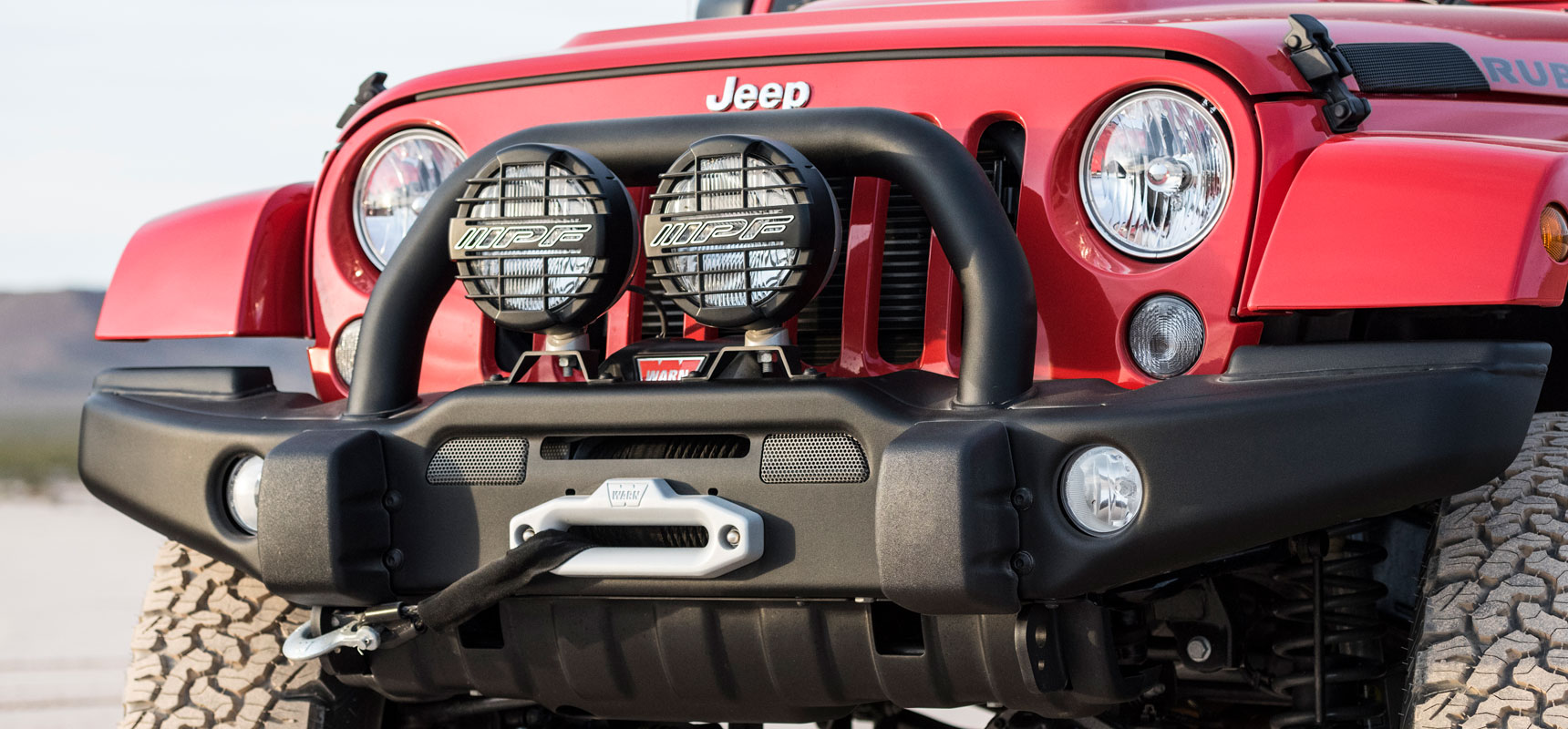 Aev Premium Front Bumper on a JK Wrangler