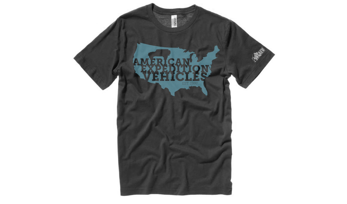 USA Black Heather T-Shirt 1