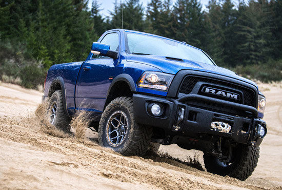 2018 Ram truck using the AEV ProcCal in sand