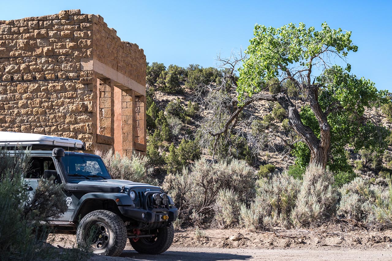 AEV Jeep at a stop on the trail