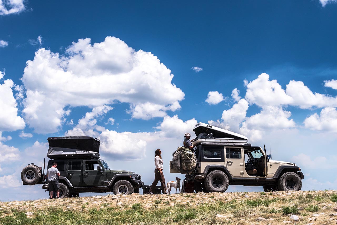 AEV Jeep on the trail