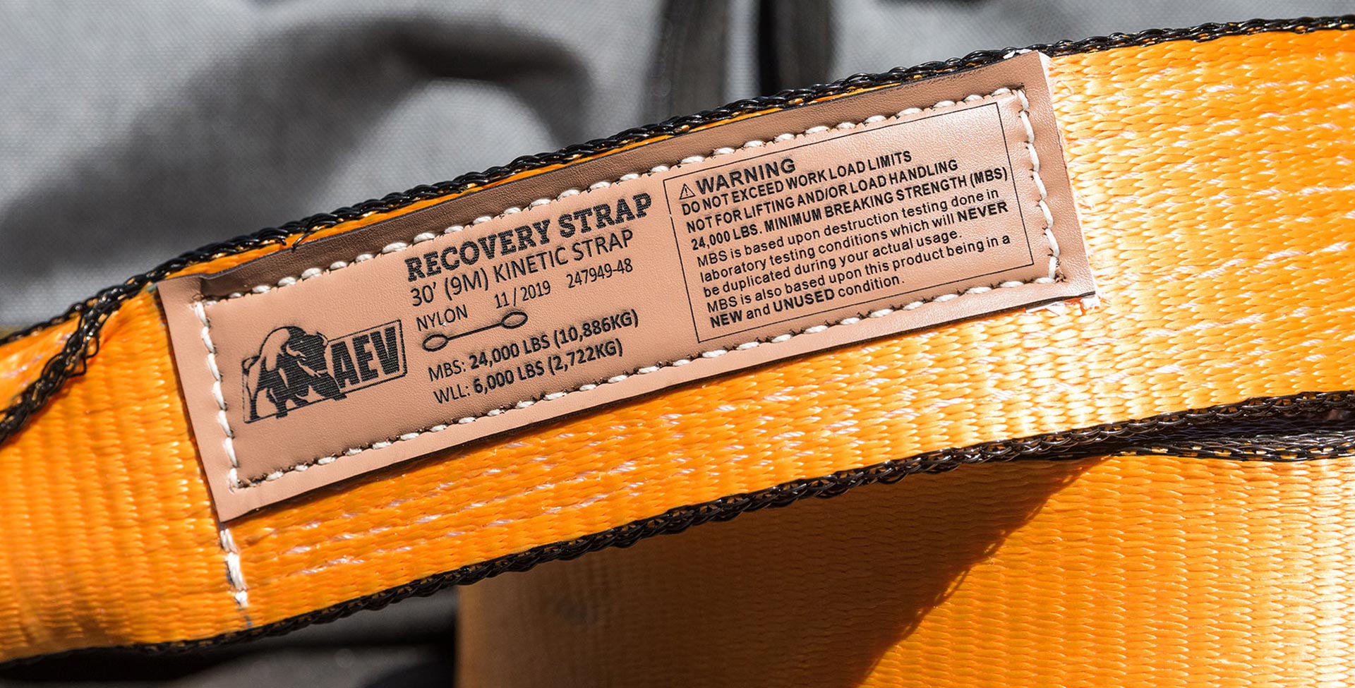 AEV Kinetic Recovery Strap