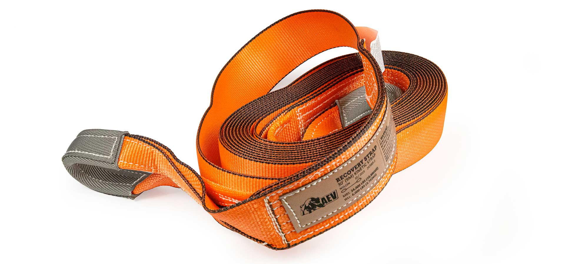 Vehicle Kinetic Recovery Tow Strap - 30 ft