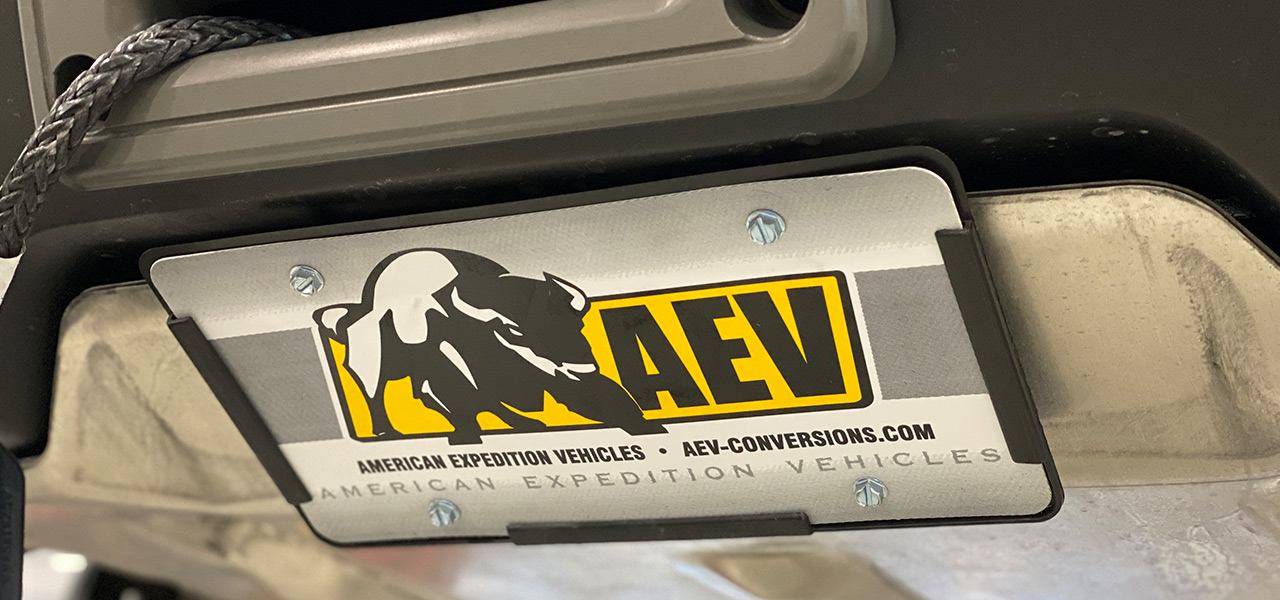AEV Front License Plate Mount Bracket for Colorado ZR2