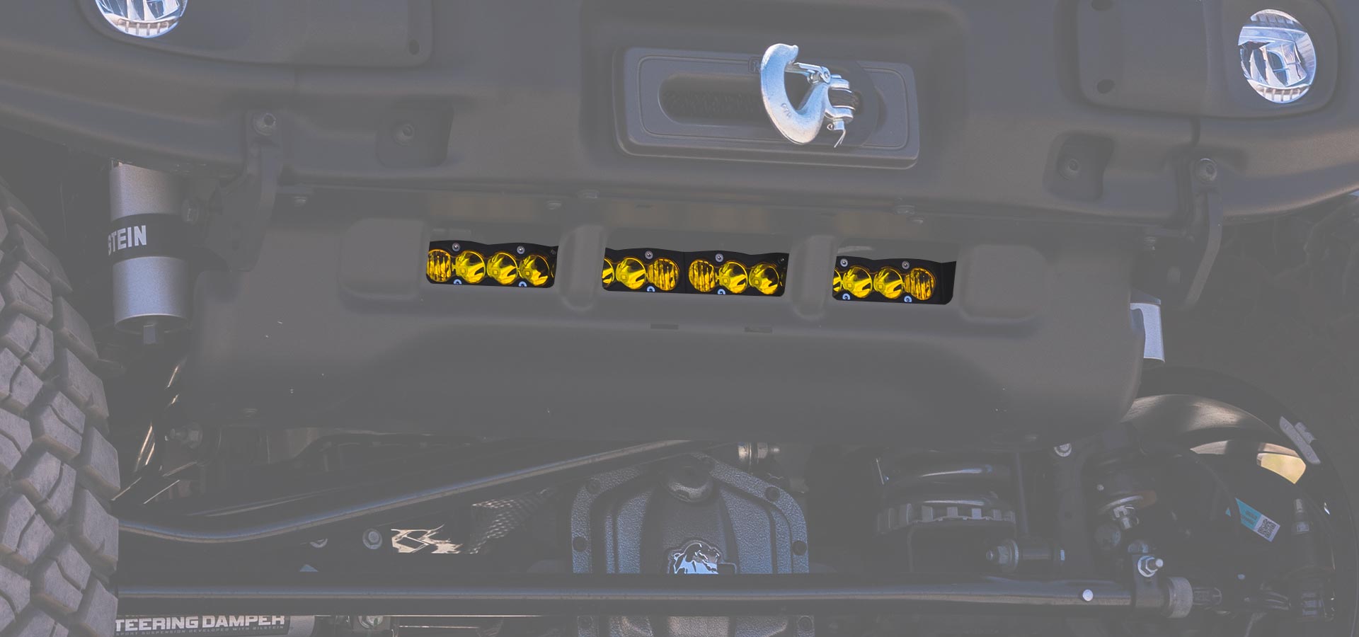 Skid Plate Light Bar Mount for EX/RX Front Bumper