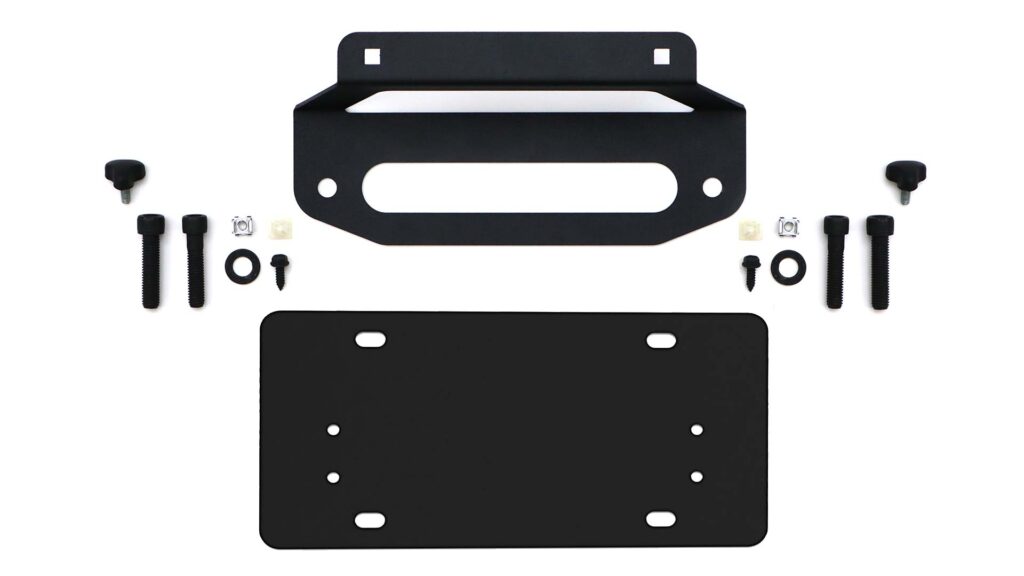 AEV Ram HD Hawse Fairlead Front License Plate Kit