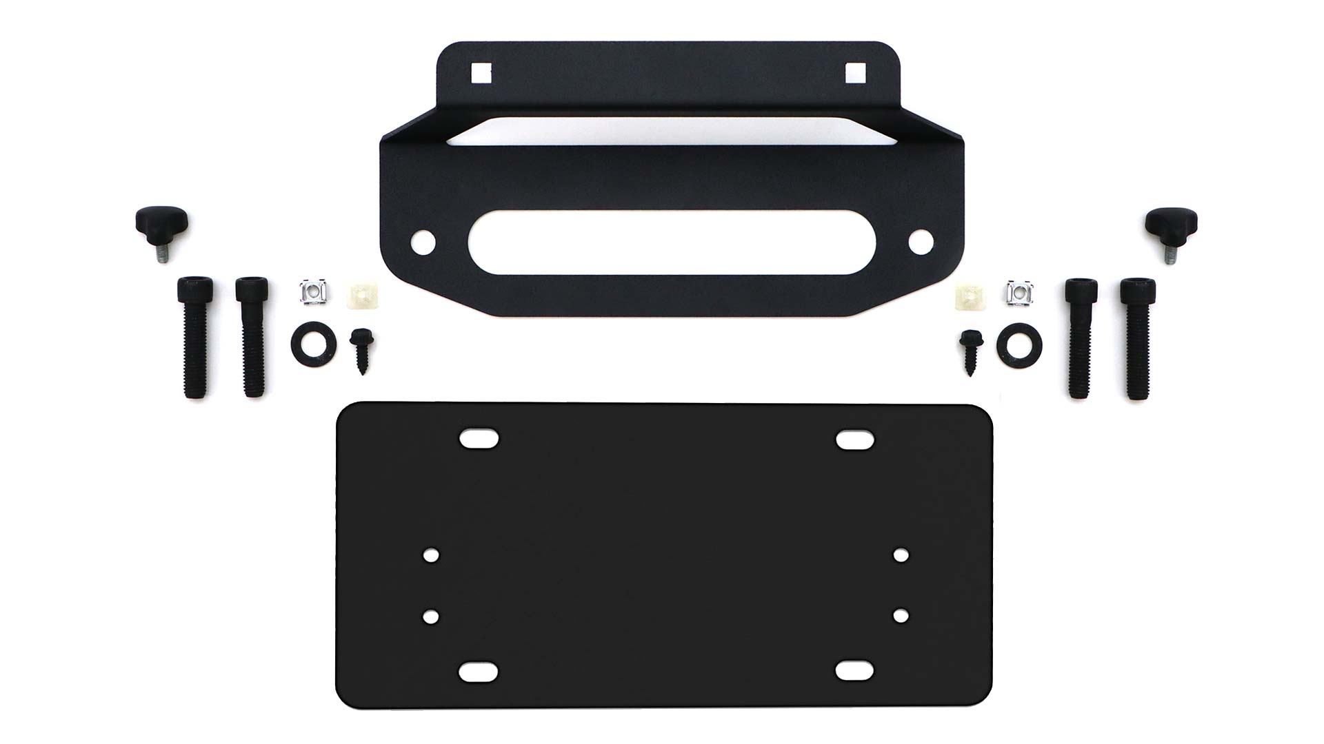 AEV Ram HD Hawse Fairlead Front License Plate Kit 3