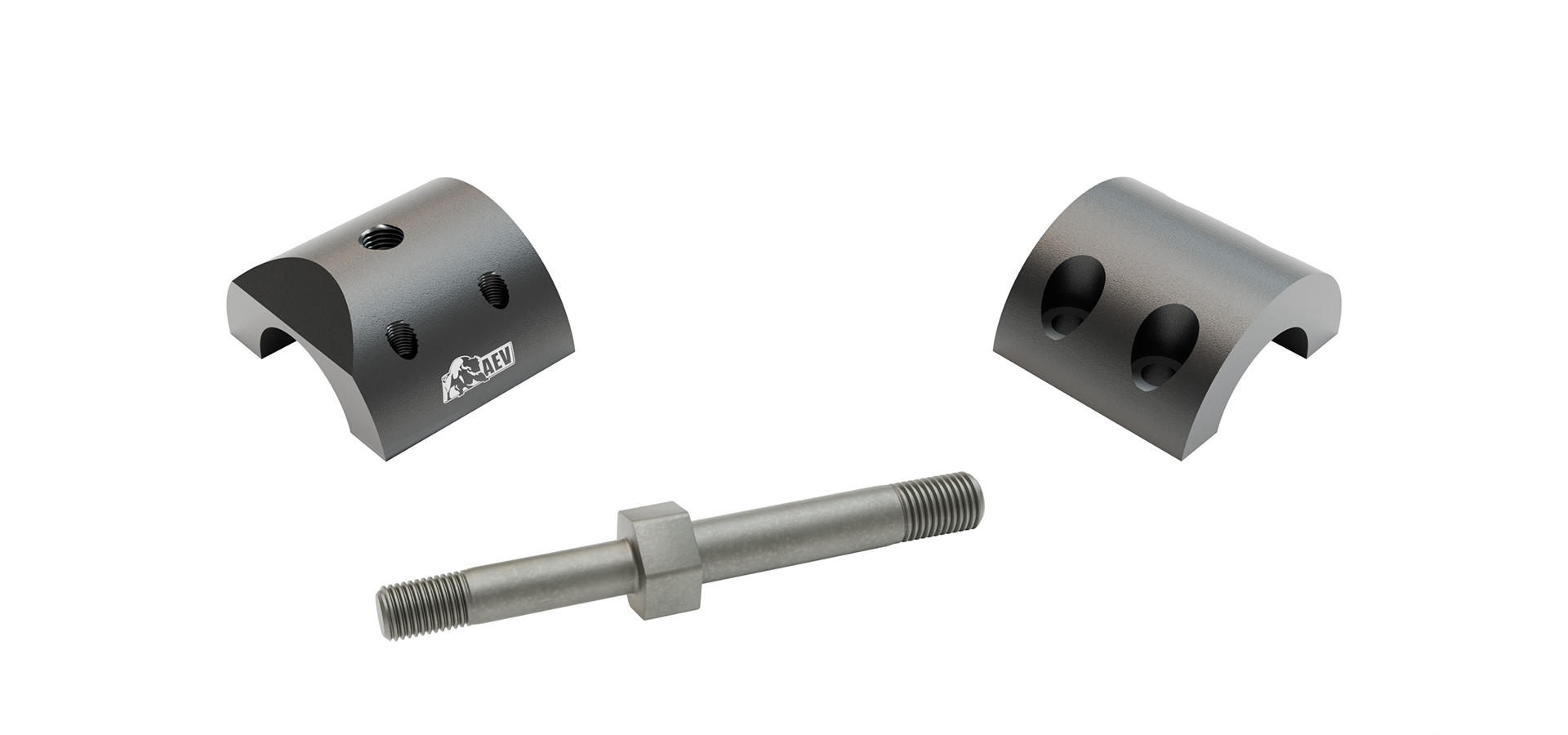 AEV Steering Damper Relocation Kit for JL Wrangler and Gladiator 3
